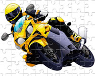 kiraks - Cartoon motorcycles puzzle