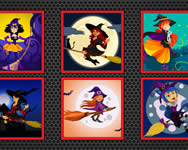 Midnight witches jigsaw kirakós HTML5 játék