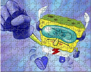 Superhero SpongeBob puzzle kiraks jtkok